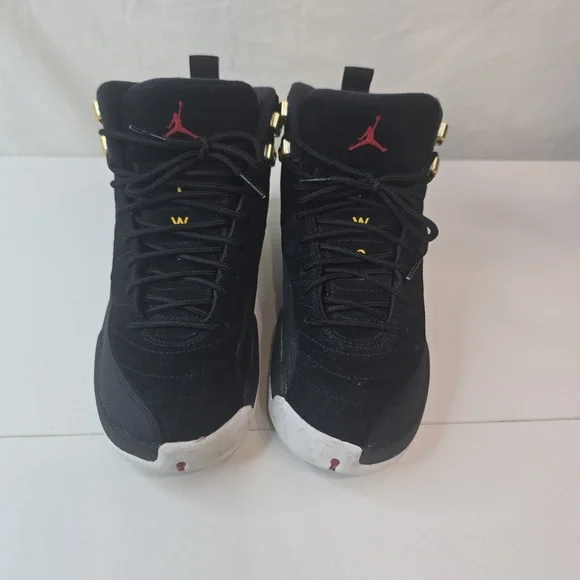 Nike Air Jordan 12 retro reverse taxi Black and Gold Sneakers - Picture 7 of 10